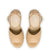 Larroude x Jennifer Fisher Wedge Sandal In Sepia Raffia
