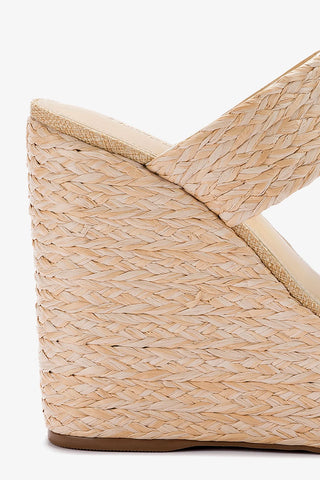 Pamela Wedge In Natural Raffia