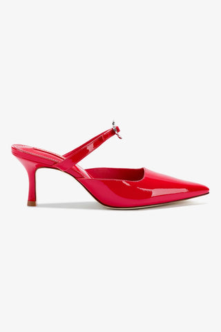 Daisy Pump In Scarlet Patent Leather