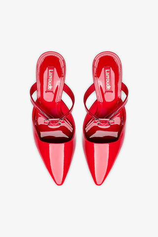 Daisy Pump In Scarlet Patent Leather