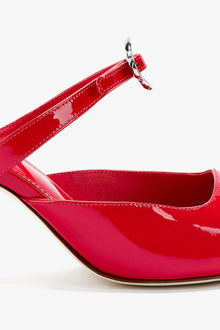 Daisy Pump In Scarlet Patent Leather