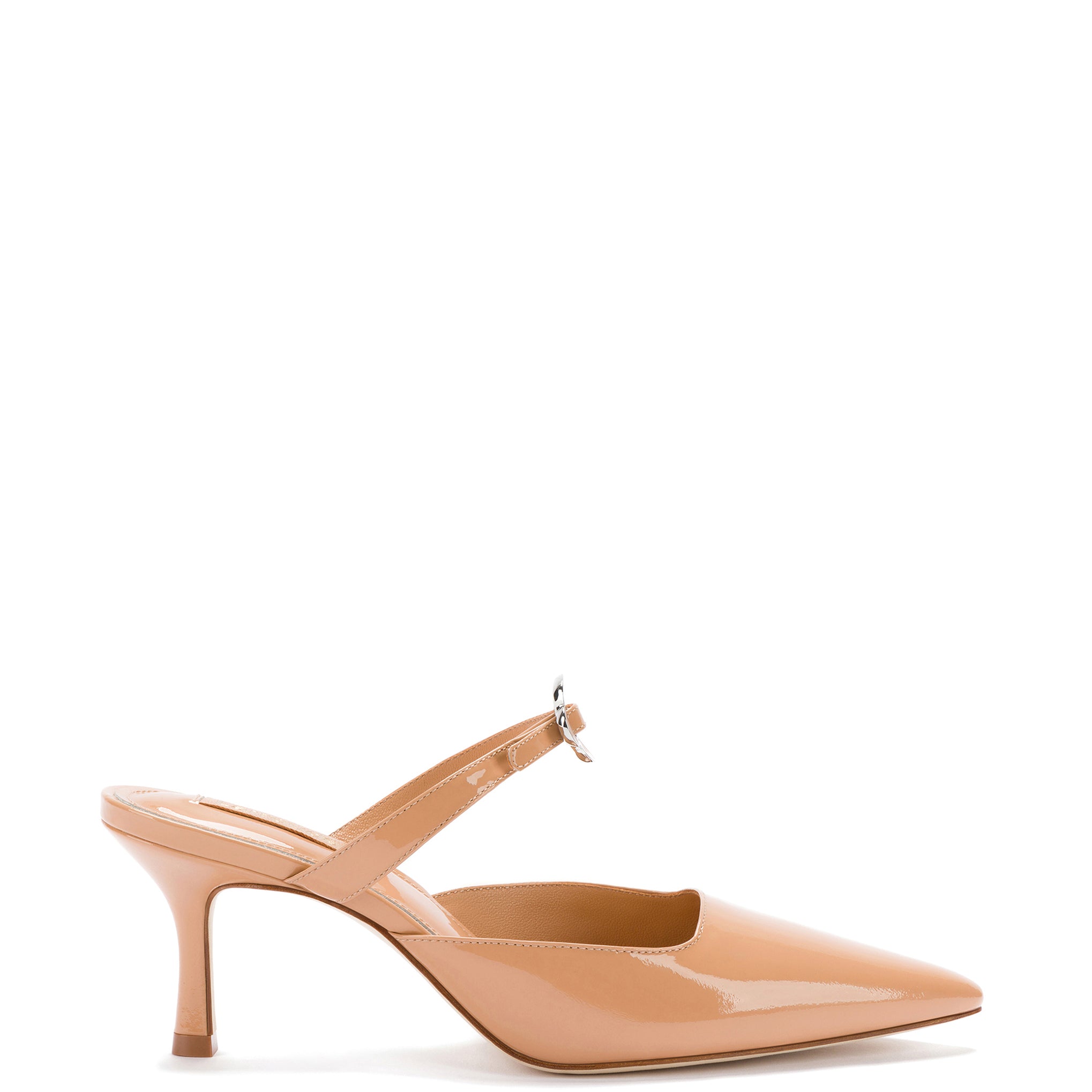Daisy Pump In Tan Patent Leather