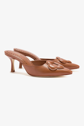 Flora Pump In Caramel Leather