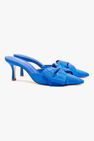 Mini Elle Pump In Azure Fabric