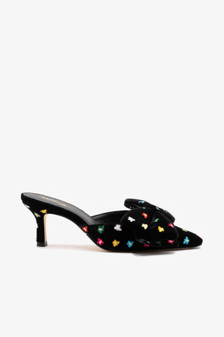 Mini Elle Pump In Black Velvet