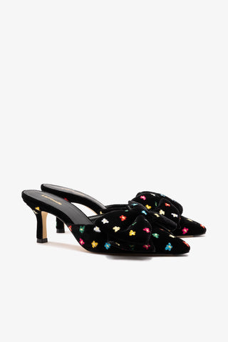 Mini Elle Pump In Black Velvet