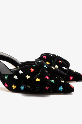 Mini Elle Pump In Black Velvet