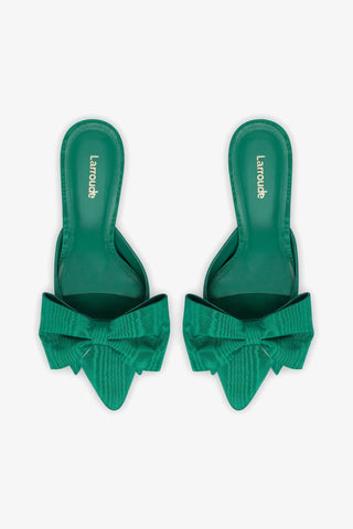 Mini Elle Pump In Emerald Fabric