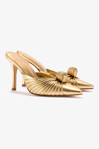 Valerie Pump In Gold Metallic Leather