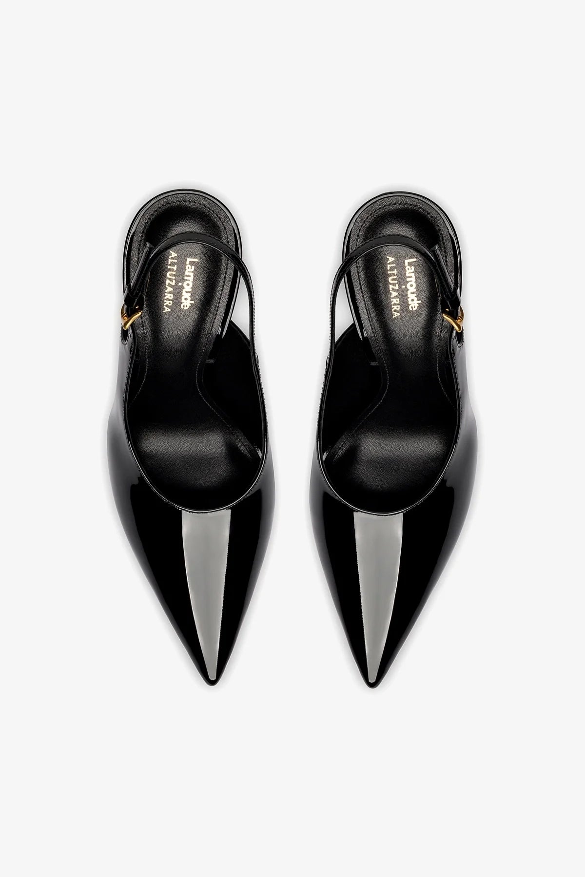 Larroud x Altuzarra Pump In Black Patent Leather - Heels - Larroud Larroude Larroud x Altuzarra Pump In Black Patent Leather - Heels - Larroud Larroude
