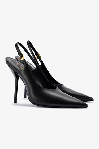 Larroudé x Altuzarra Pump In Black Leather