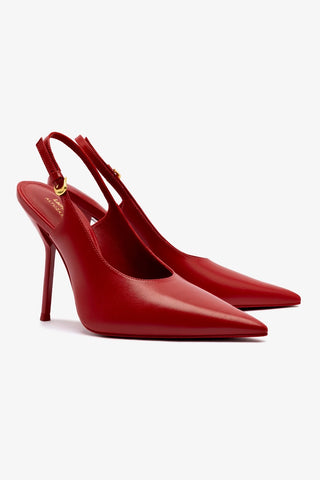 Larroudé x Altuzarra Pump In Blood Red Leather