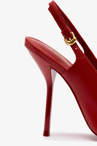 Larroudé x Altuzarra Pump In Blood Red Leather