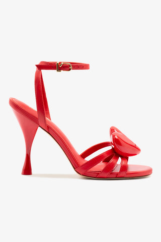 Amore Sandal in Scarlet Leather