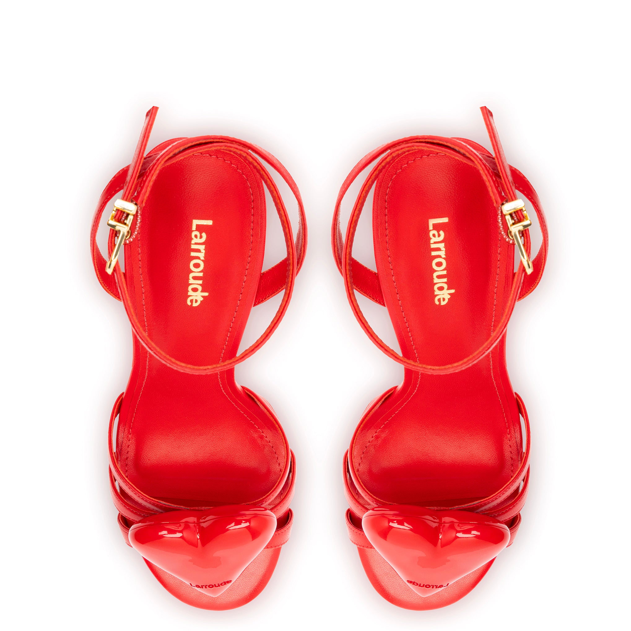 Amore Sandal in Scarlet Leather