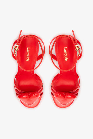 Amore Sandal in Scarlet Leather