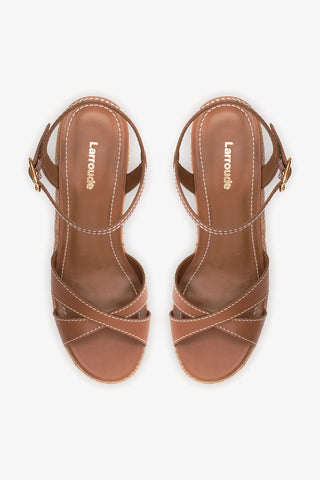 Bianca Espadrille Sandal Caramel Leather