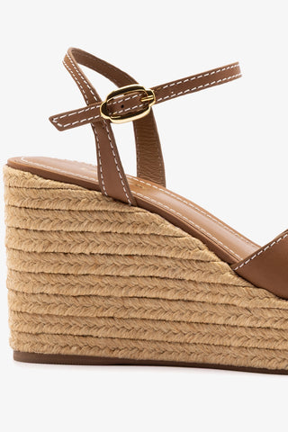 Bianca Espadrille Sandal Caramel Leather