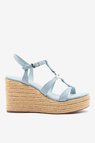 Hana Espadrille Sandal Maya Denim Sandal Larroudé