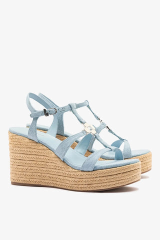 Hana Espadrille Sandal Maya Denim Sandal Larroudé