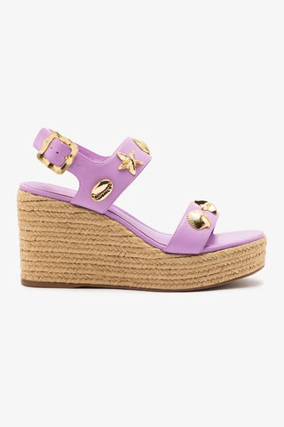 Madison Espadrille In Lilac Leather