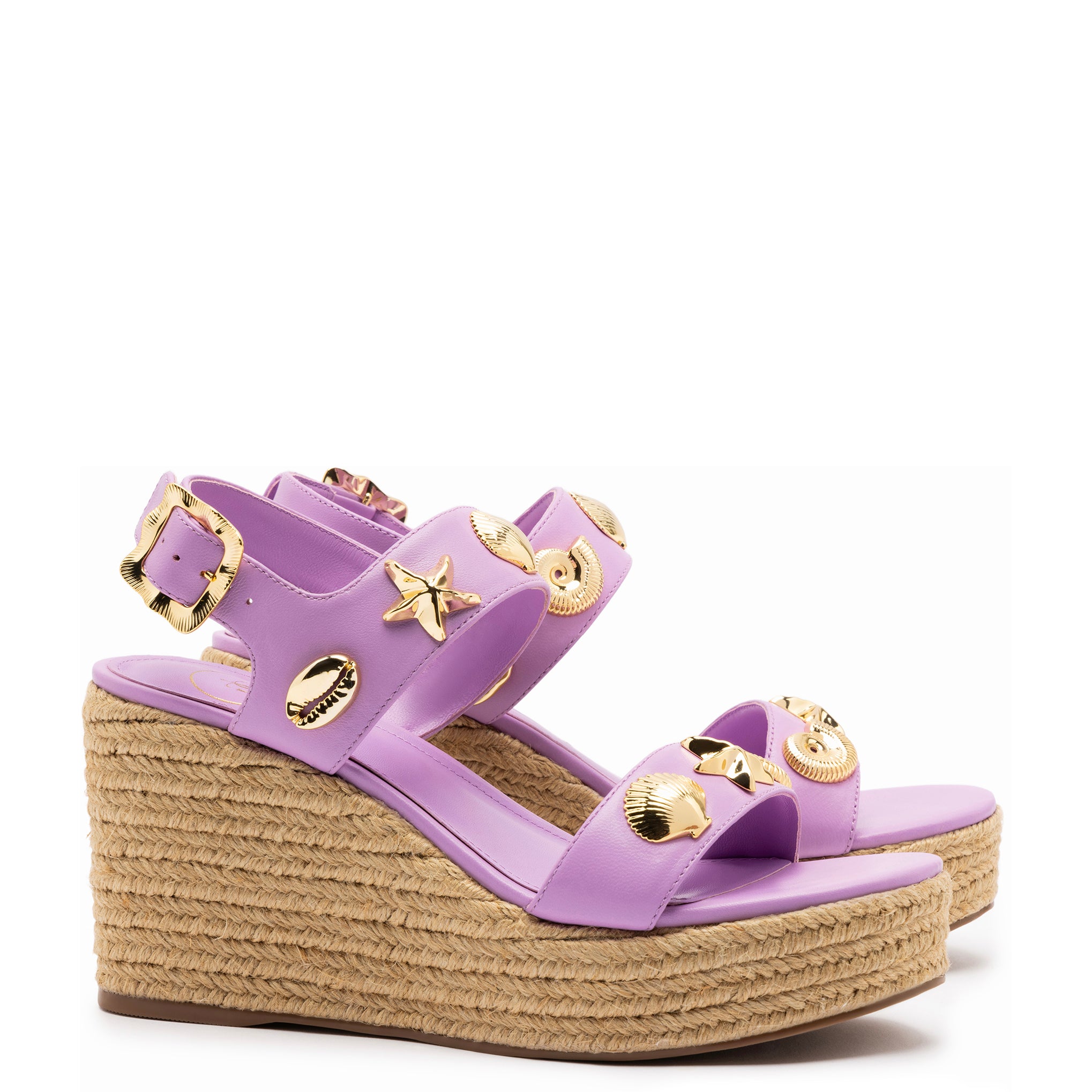 Madison Espadrille In Lilac Leather