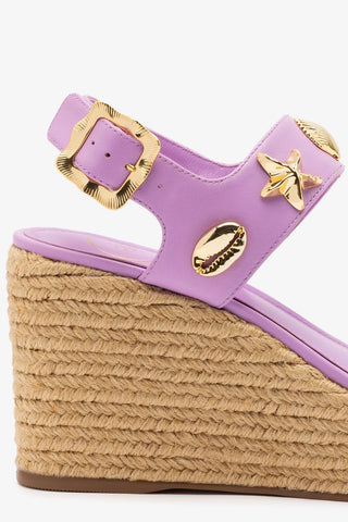 Madison Espadrille In Lilac Leather