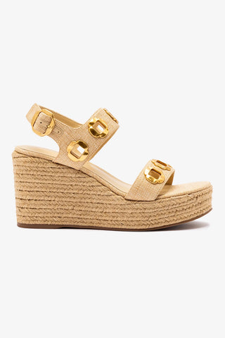 Milan Espadrille In Beige Raffia