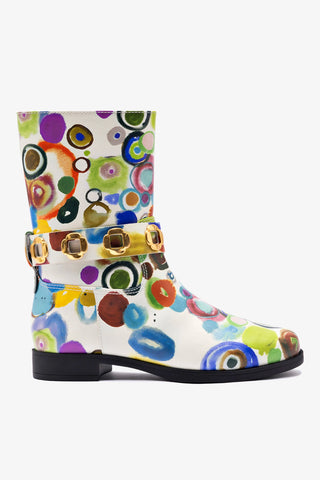 Larroudé x Libertine Milan Flat Bootie In JH Gouache