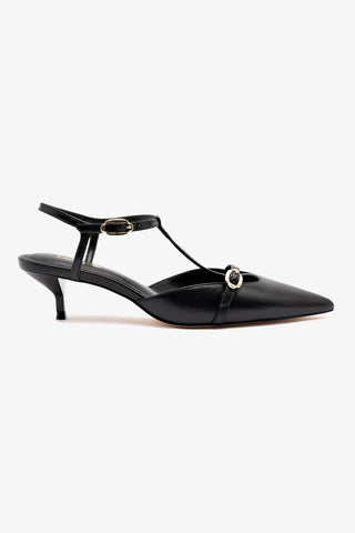 Grace Pump In Black Leather