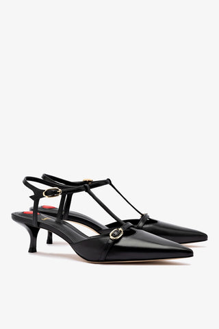 Grace Pump In Black Leather