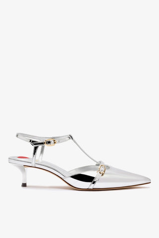 Grace Pump In Silver Specchio