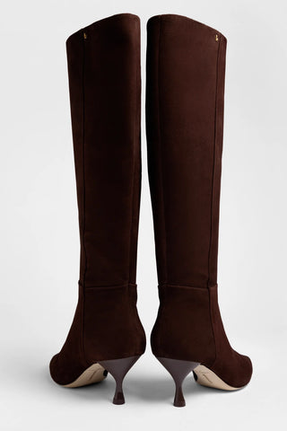 Georgia Boot Brown Suede Boot Larroudé