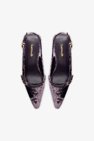 Ines Hi Pump In Purple Velvet