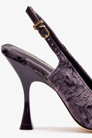 Ines Hi Pump In Purple Velvet