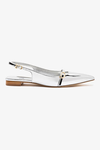 Ines Flat In Silver Specchio