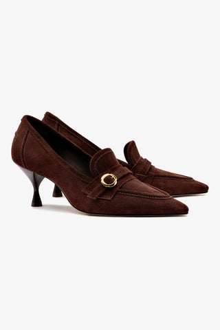 Susan Pump In Brown Suede