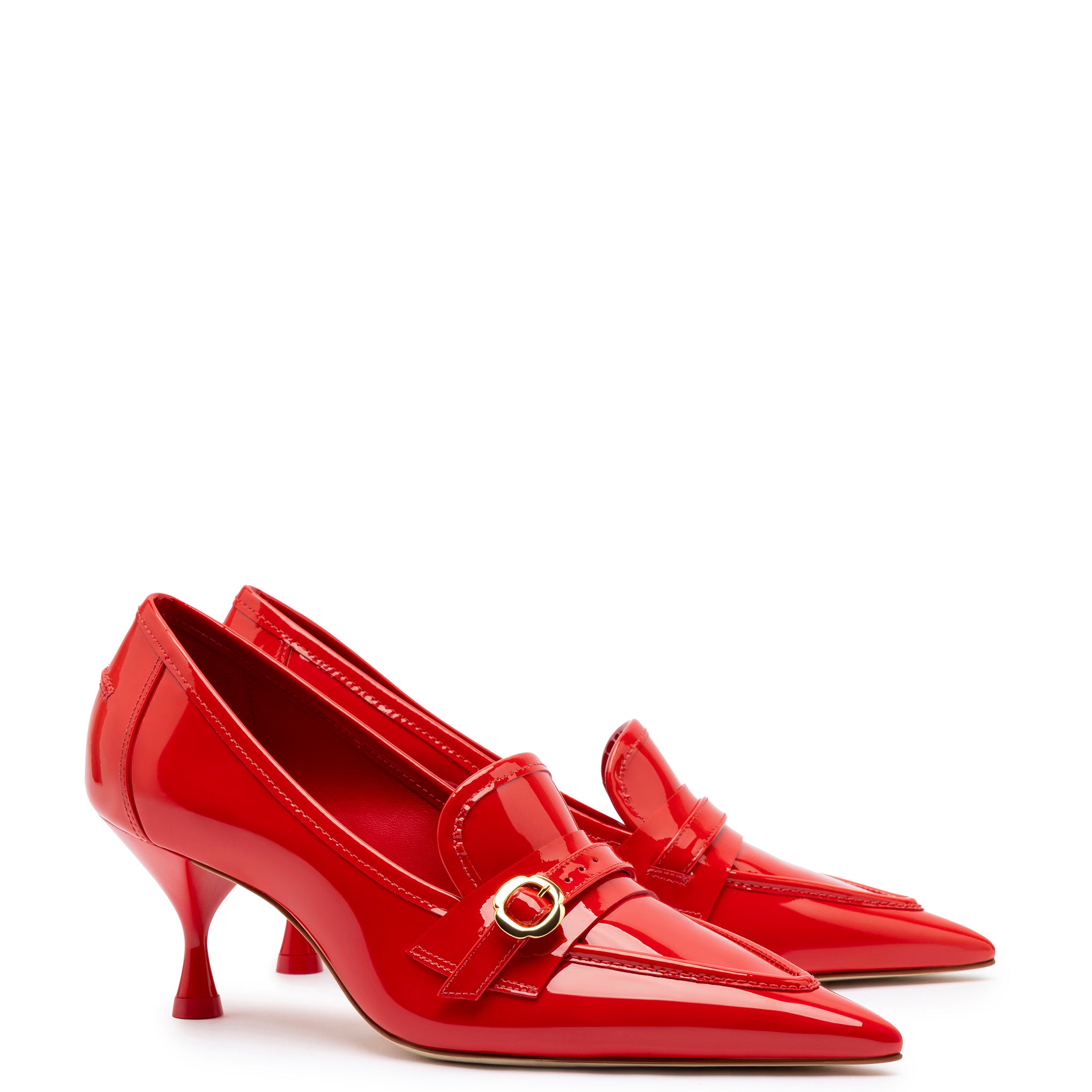 Susan Pump In Scarlet Patent Leather