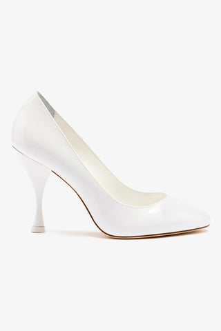 Michelle Pump In White Patent Leather