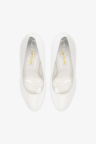 Michelle Pump In White Patent Leather