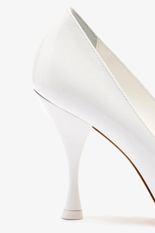 Michelle Pump In White Patent Leather