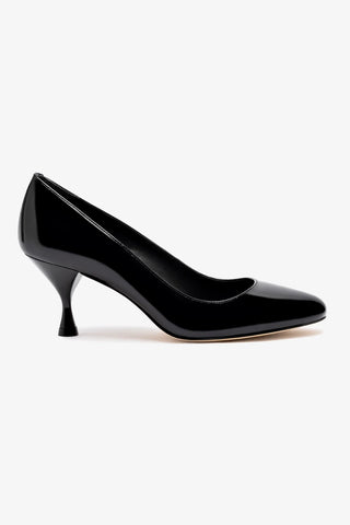 Michelle Lo Pump In Black Patent Leather