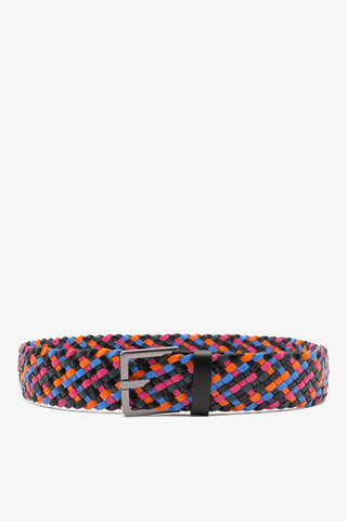Larroudé x Jonathan Cohen: Braided Belt Multicolor Leather Clothing Larroudé x Jonathan Cohen