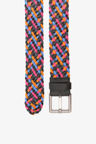 Jonathan Cohen by L.: Braided Belt Multicolor Leather Clothing Larroudé x Jonathan Cohen