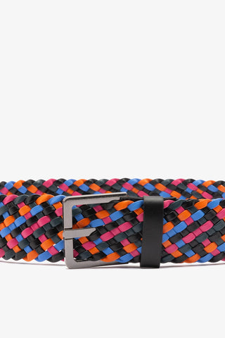 Jonathan Cohen by L.: Braided Belt Multicolor Leather Clothing Larroudé x Jonathan Cohen