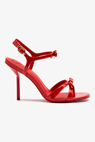 Brooks Sandal In Scarlet Patent Leather