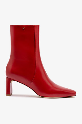 Alexis Bootie In Blood Red Leather