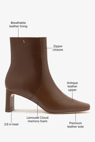Alexis Boot Burnt Umber Leather Boot Larroudé