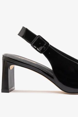 Katie Pump Black Patent Leather — Larroudé