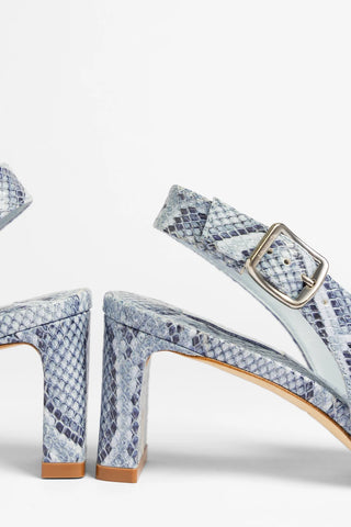 Katie Pump Maya Python Leather Pump Larroudé